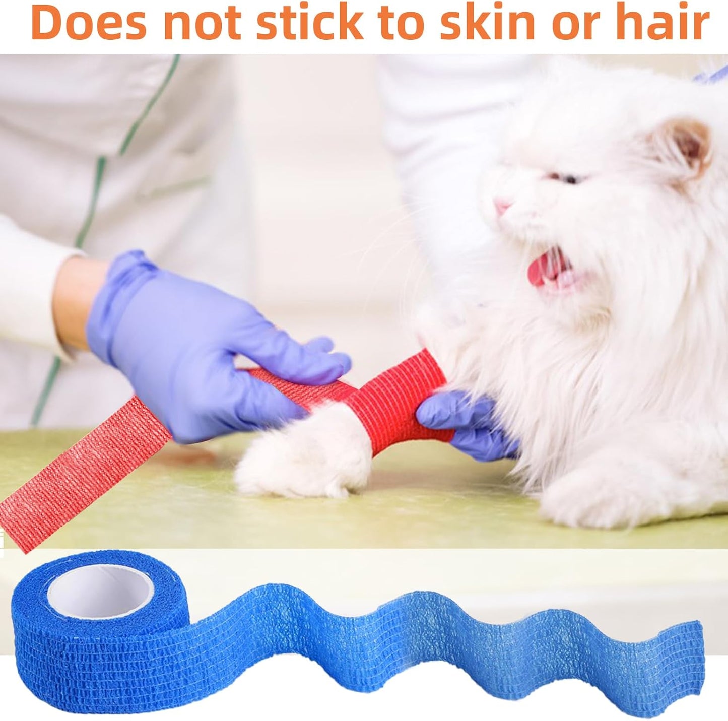 12 Pack 1 Inches Self Adhesive Bandage Wrap,Elastic Wrap,Athletic Tape,Finger Tape,Breathable Cohesive Bandage,for Sports,Wrist,Ankle,Knee,Finger(5 Yards,12 Colors)