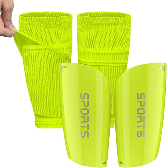 Kids Youth Soccer Shin Guards with Sleeves, Slip in Shinguards Soccer Shin Pads for 3-15 Years Old Boys Girls Child Teens