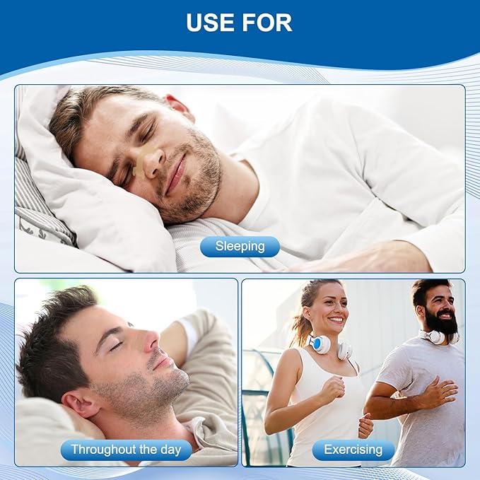 MQ 50ct Upgraded Nasal Strips for Snoring Nose Strips for Breathing Extra Strength Snore Strips to Open Nasal Passages, Relieve Nasal Congestion
