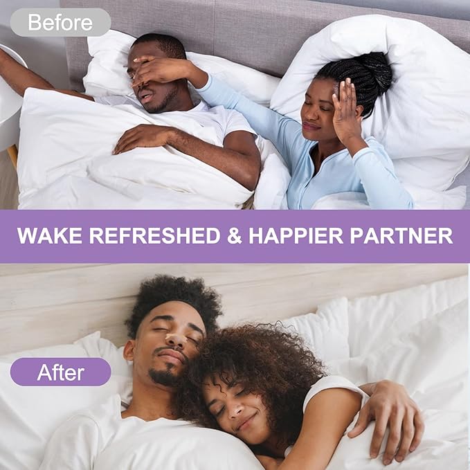 MQ 50ct Nasal Strips for Snoring Lavender Scent Nose Strips for Breathing Extra Strength Snore Strips to Open Nasal Passages, Relieve Nasal Congestion