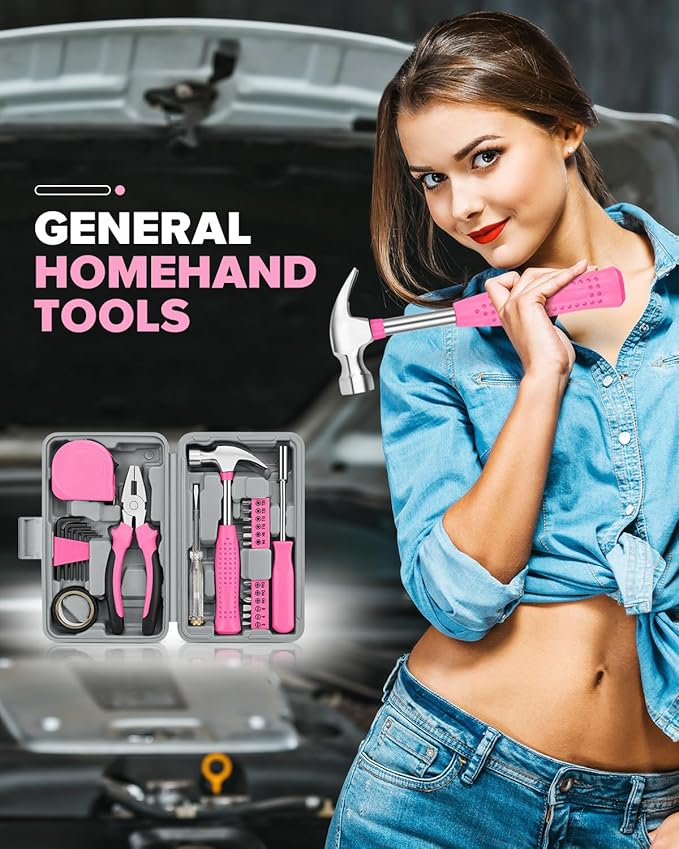 24pcs Home DIY Tool Kit for Household, Office & Garage - General Repair Small Hand Tool Set with Storage Case