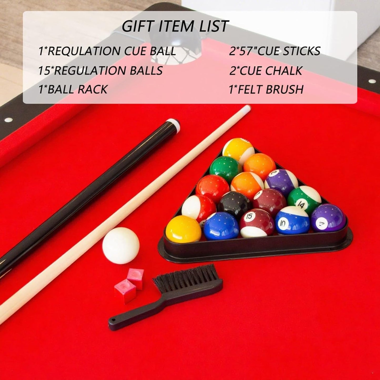 7 FT Portable Folding Pool Table - Complete Billiards Set with Balls, Cues & Accessories - for Game Rooms, Apartments & Offices