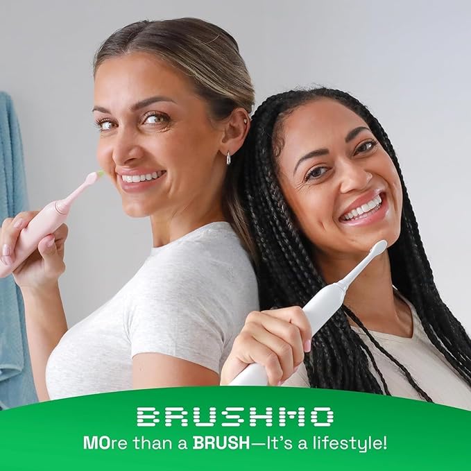 Brushmo Whitening Replacement Toothbrush Heads Compatible with Philips Sonicare DiamondClean HX6062/65, Black, 8 Pack