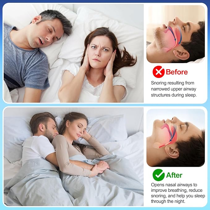 50 Count Nasal Strips for Snoring, ZenithHome New Upgraded 3 Spring Bands Nose Strips for Breathing, Snoring Solution for Sports and Sleep, Help Stop Snoring and Nasal Congestion Relief (66mm*22mm)