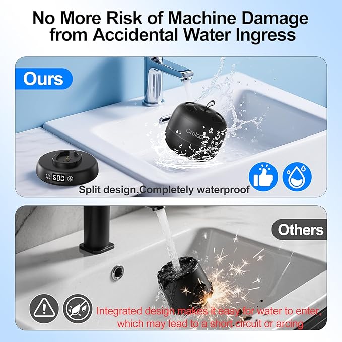 Ultrasonic Retainer Cleaner for Invisalign Portable Waterproof Mouth Guard Cleaner with Timer 3-Mode 180ml Night Guard Cleaner Powerful Cleaning-Best Gift for Braces Users/Christmas