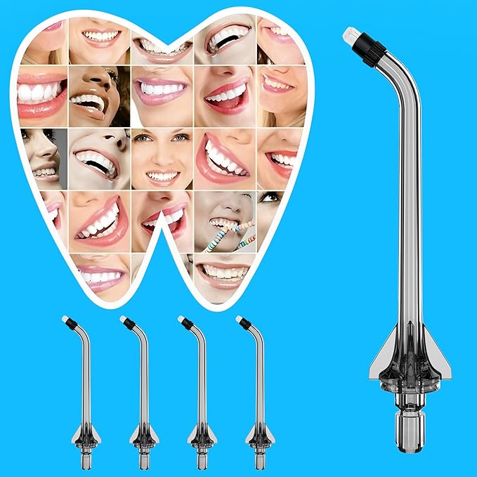 Replacement Head for COSLUS Water Flosser, Replacement Periodontal/Pocket Tips Oral Irrigator Jet Tip Only Compatible COSLUS C20 (F5020E), E40 (WFP14), C31 (F5023), C50, and C51 Water Flosser