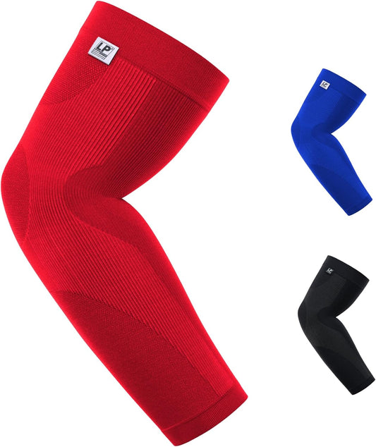 LP SUPPORT 251Z Compression Arm Sleeve for Men/Women/Youth Athletes, Tendonitis, Arthritis, Workout, Fitness, Basketball