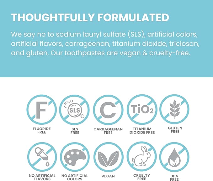 Himalaya Botanique Kids Toothpaste with Xylitol, Variety Pack of Bubble Gum, Orange & Cool Mint - Fluoride Free Toothpaste - Vegan, Gluten Free, No Artificial Flavors or Colors, 4 oz (Pack of 3)