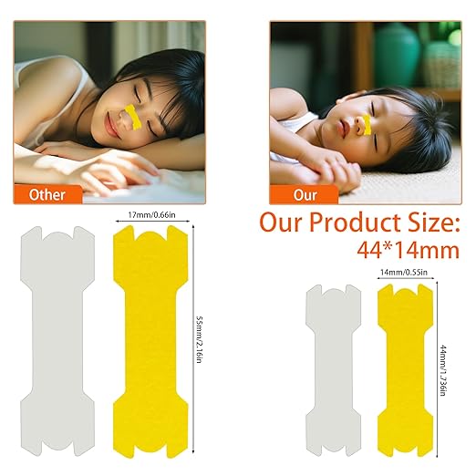 60 Pack Small Size Kids Nasal Strip, Solid Color 1.73*0.55" Extra Strength Kids Nose Strips for Breathing, Kid Nasal Congestion Relief Nasal Tape, Breathe Snoring Strips Sleep Tape for Children