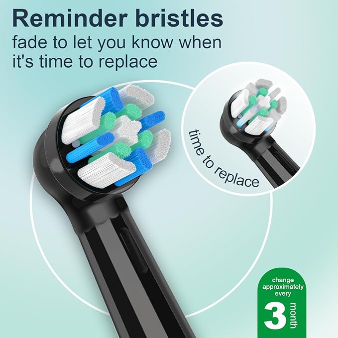 12pcs iO Replacement Heads Compatible with Oral B iO,iO Series Electric Toothbrush Heads Compatible with Oral B iO 2/3/4/5/6/7/8/9/10,Medium Bristles for Effective Plaque Removal(Black