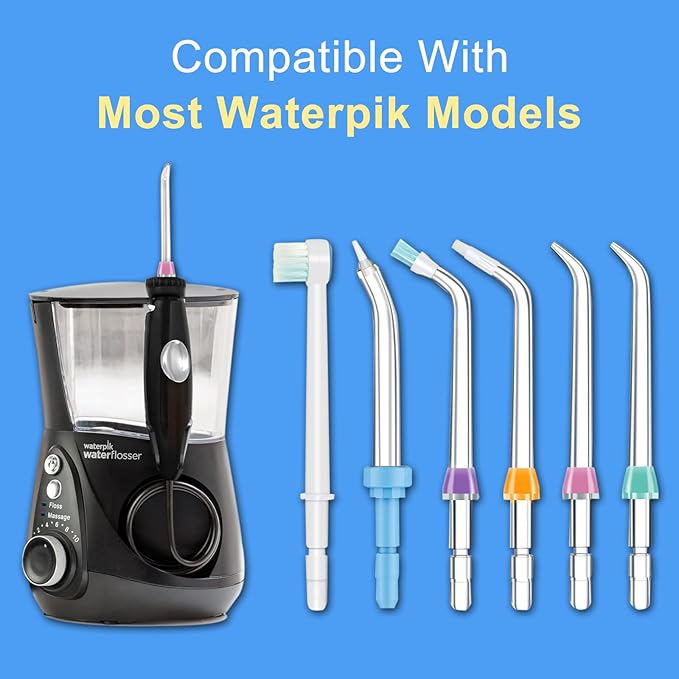 Replacement Tips for Waterpik Water Flosser Classic Jet Tips Waterpik' Replacement Parts (6 Tips)