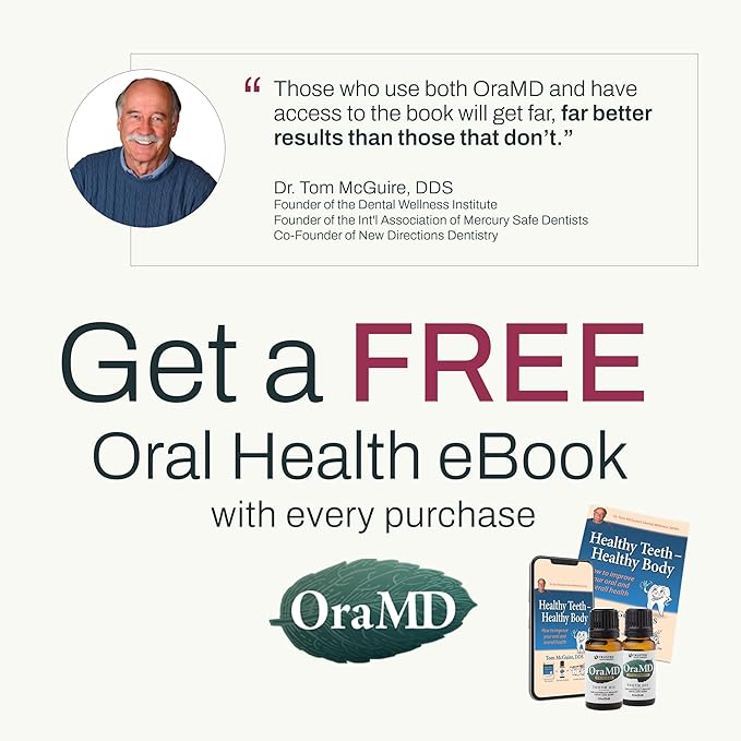 OraMD Original Tooth Oil for Oil Pulling - Healthy Gums, Fresh Breath & Sensitive Teeth Relief - Natural Alternative to Mouthwash (2-Pack)