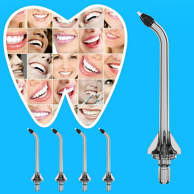 Replacement Head for COSLUS Water Flosser, Replacement Periodontal/Pocket Tips Oral Irrigator Jet Tip Only Compatible COSLUS C20 (F5020E), E40 (WFP14), C31 (F5023), C50, and C51 Water Flosser