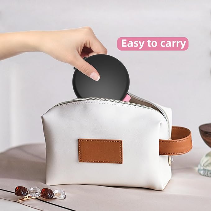 BVN Leak-Proof Denture Bath Cup for Travel, Denture Cup for Soak Dentures, Retainer Cleaning Case with Strainer (Black + Pink)