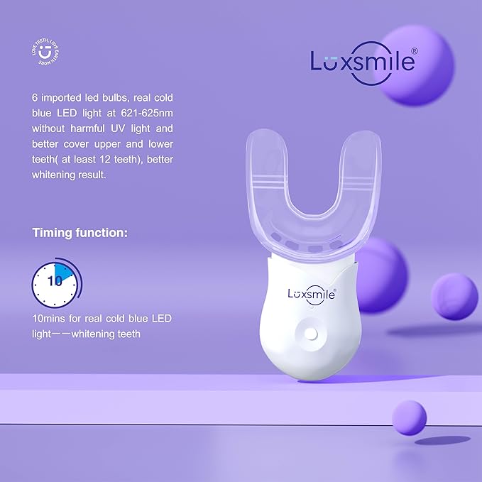 Teeth Whitening Kit with LED Light Pro Teeth Whitener Combo for Efficient Sensitive Teeth Whitening, 4 Teeth Whitening Gel Pens & 2 Mouth Trays