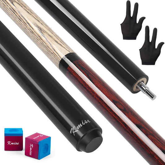 Kmise Break Jump Cue Stick - 21oz 23oz 25oz 28oz Pool Stick for Explosive Breaks and Effortless Jumps, Heavy Hitter Jump&Break Pool Cue with 14mm Pro Breaking Tip, Includes Pool Chalk and Glove