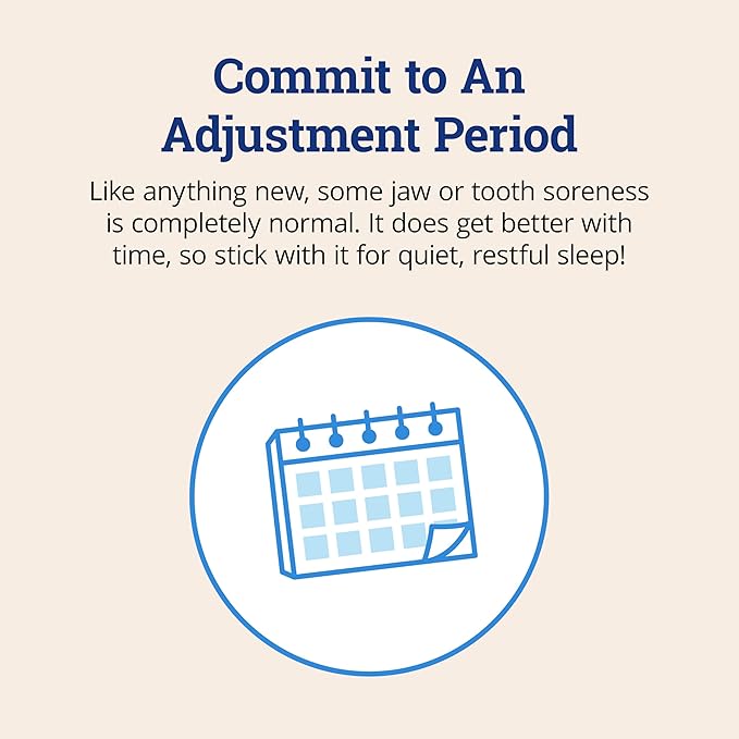ZQuiet, Advance, Custom Anti-Snoring Mouthpiece, Adjustable Mouthguard with 4 Jaw Advancement Sizes, Slim & Low-Profile, Clear