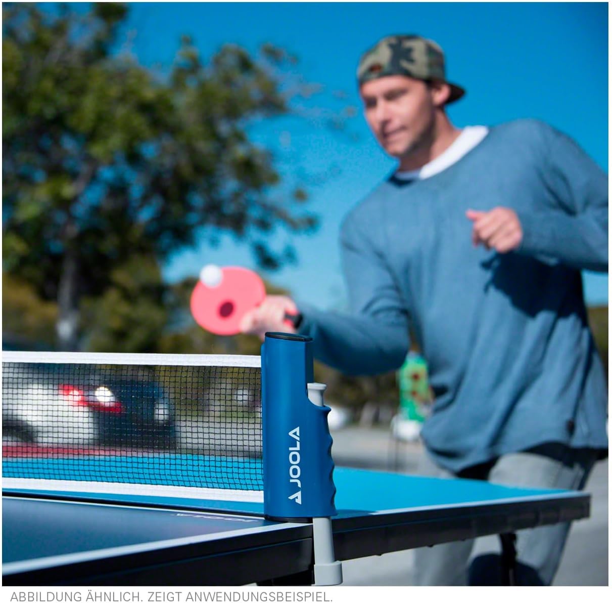 JOOLA Premium Avanti Table Tennis Net and Post Set - Portable and Easy Setup 72" Regulation Size Ping Pong Screw On Clamp Net, ‎ 72"L x 0.5"W x 6"H, White/Black