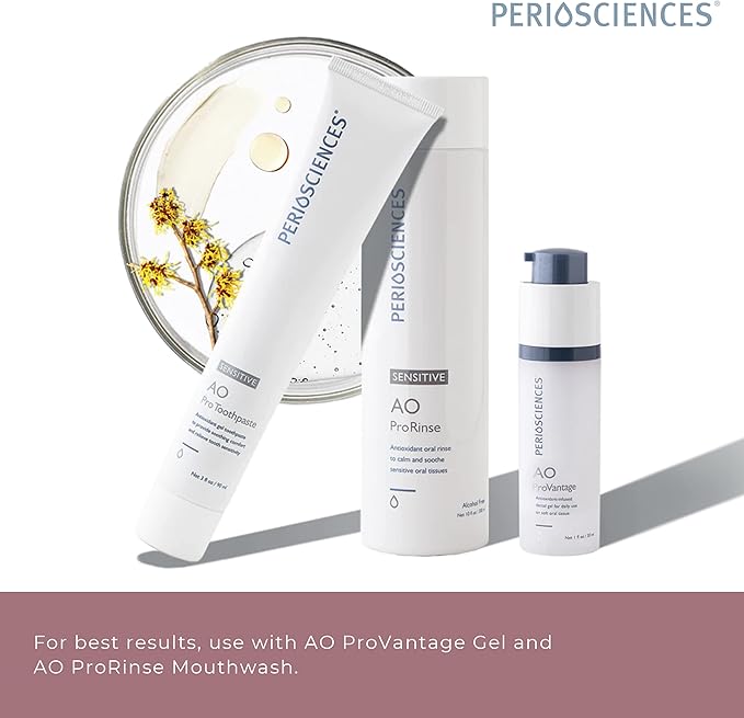 PerioSciences Sensitive AO Pro Toothpaste with Nano Hydroxyapatite 3 fl oz / 90ml - Pack of 2
