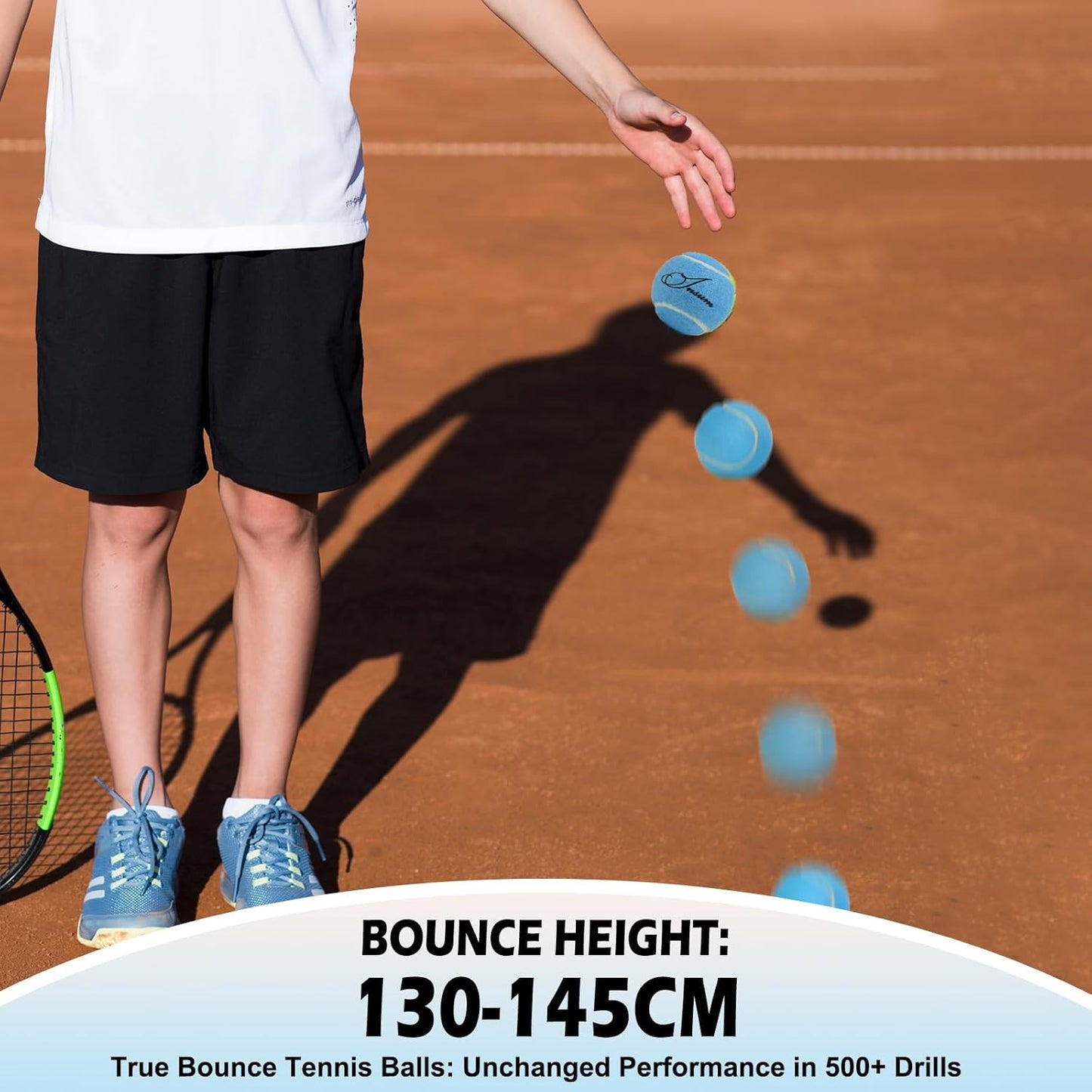 LITIAN 12 Pack Practice Tennis Balls for Beginners – High Elasticity Bulk Tennis Balls for Dog Training, Fetch & Play, with Mesh Carry Bag