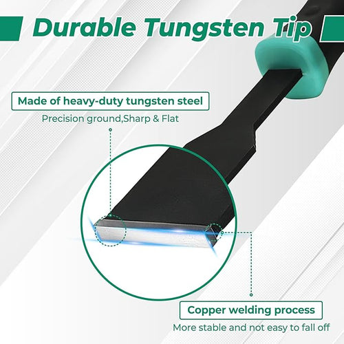 1-1/4-inch Carbide Scraper,Super Gasket Scraper with Durable Tungsten Tip for Remove Gaskets, Carbon and More from Varied Surfaces