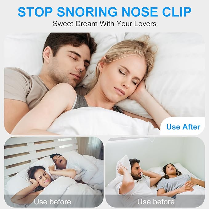 Anti Snoring Devices, Nasal Dilator for Sleeping, Effective to Relieve Snoring, for Nasal Snorers, Reusable Snoring Device to Enjoy a Peaceful Night's Sleep - 3 Pack (S)