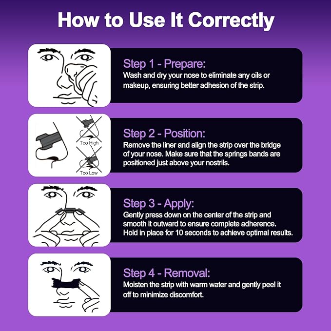 Nasal Strips for Snoring, 100 Count Extra Strength Nose Strips for Breathing, Anti Snoring Devices for Sports and Sleep, Help Stop Snoring, Relieve Nasal Congestion, Drug-Free,Deeper Sleep