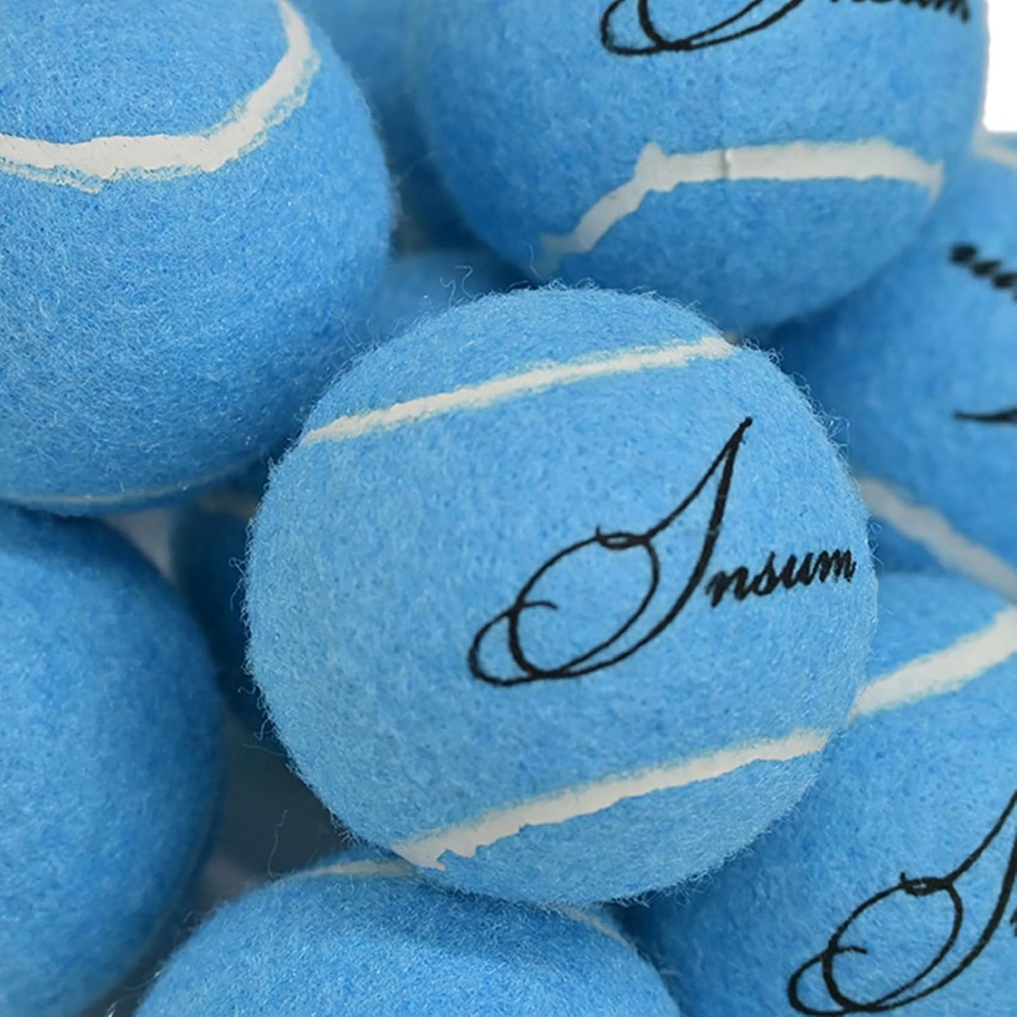 LITIAN 12 Pack Practice Tennis Balls for Beginners – High Elasticity Bulk Tennis Balls for Dog Training, Fetch & Play, with Mesh Carry Bag