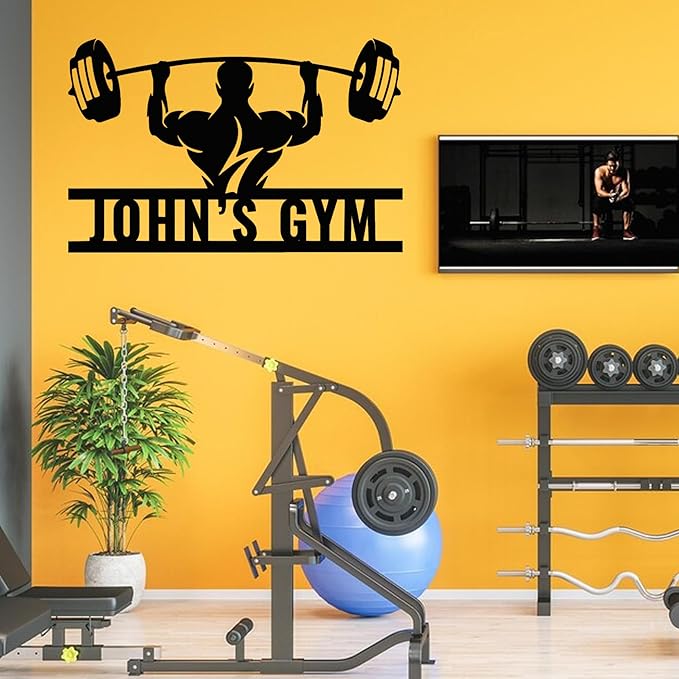 Luxury Personalized Gym Metal Sign, Custom Home Gym Decorations, Gifts for Fitness Lovers, Workout Room Decor, Gym Signs, Christmas Gifts 6