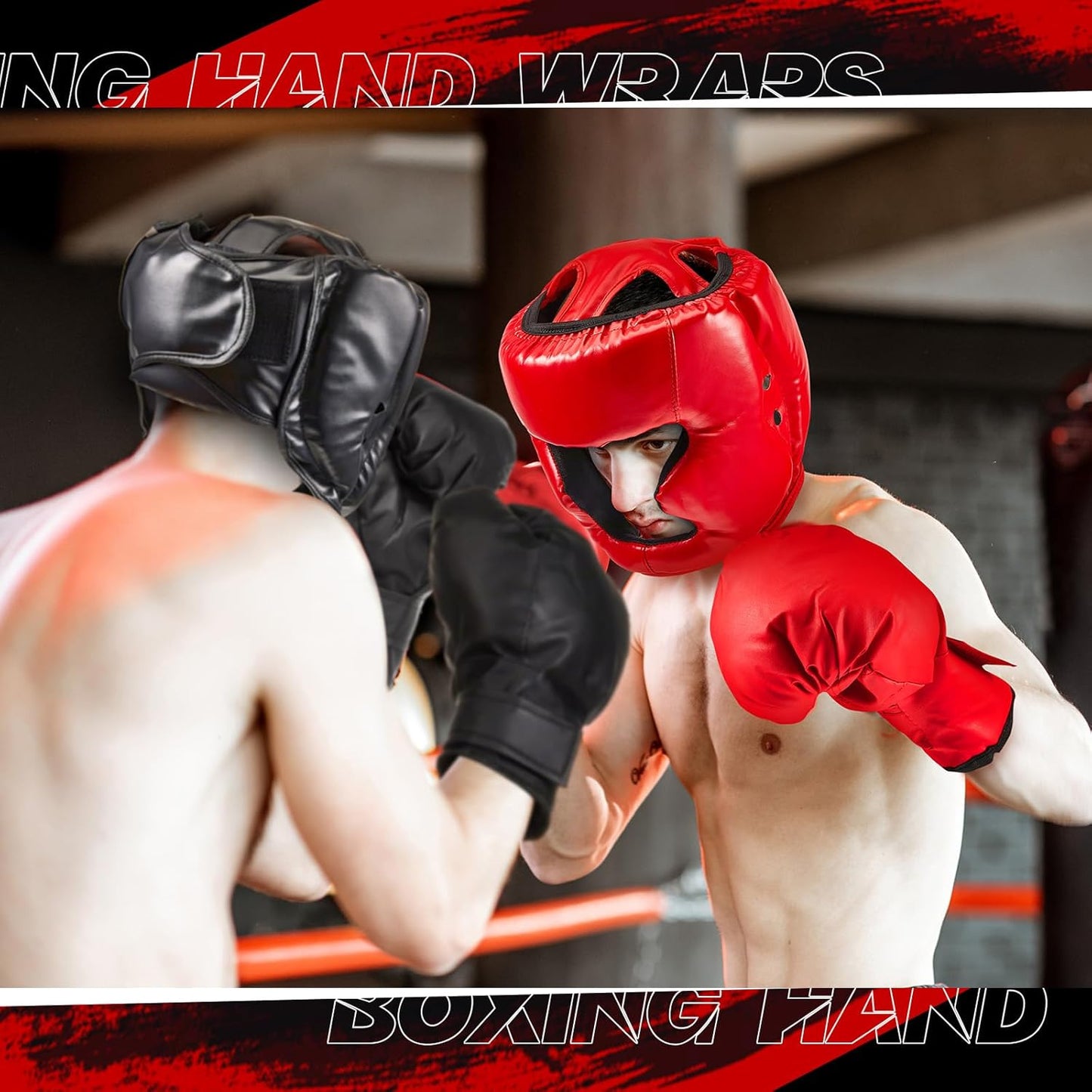 Kanayu 14 Pcs Boxing Set Including 2 Pair of 16 oz Boxing Gloves Headgear Helmet and Hand Wraps Mouth Guards Gifts for Adults Youth Beginners Training Equipment