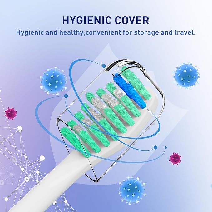 Toothbrush Heads Replacement Compatible with Philips Sonicare HX7022 HX7023 E-Series -Brush Heads for Essence Electric Toothbrush, 6 Packs