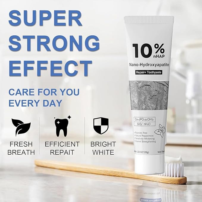 Hydroxyapatite Toothpaste SP-6 Probiotic Toothpaste Set for Enamel Protection and Tooth Strengthening Fresh Breath Gum Health Fluoride-Free whitening toothpasteToothpaste for Sensitive Teeth (1)