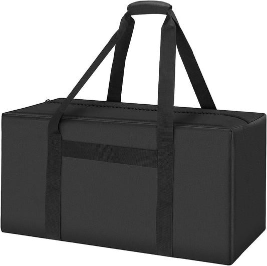 INFANZIA 24 inch Duffel Travel Sports Equipment Bag, Long Luggage Bag with Upgrade Zipper Water Resistant, Extra Large Foldable Storage Bag for Camping, Tent, Tripod, Fishing