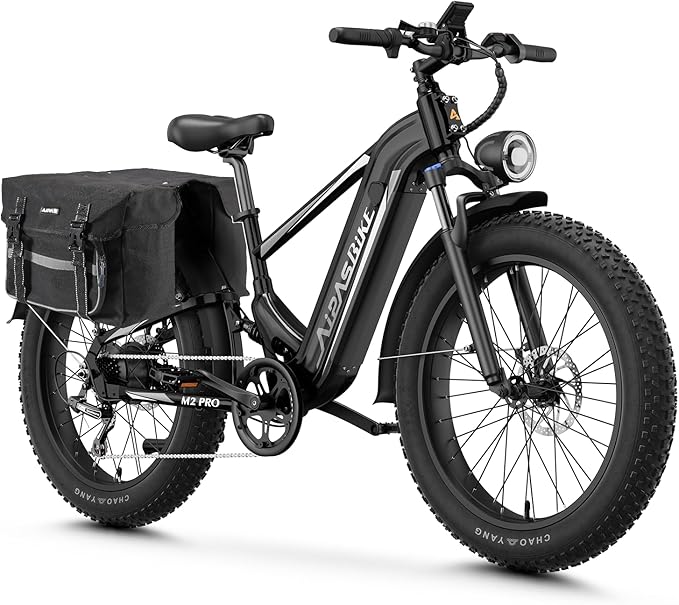 LEONX M2 Pro Electric Bike,1800W Motor Electric Bike for Adults, 26'' x 4.0'' Fat Tire Ebike with 48V 17.5AH Battery, 36MPH 85Miles Long Range Electric Mountain Bike, Up to 110 Nm
