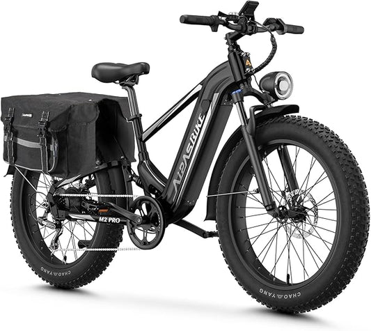 LEONX M2 Pro Electric Bike,1800W Motor Electric Bike for Adults, 26'' x 4.0'' Fat Tire Ebike with 48V 17.5AH Battery, 36MPH 85Miles Long Range Electric Mountain Bike, Up to 110 Nm