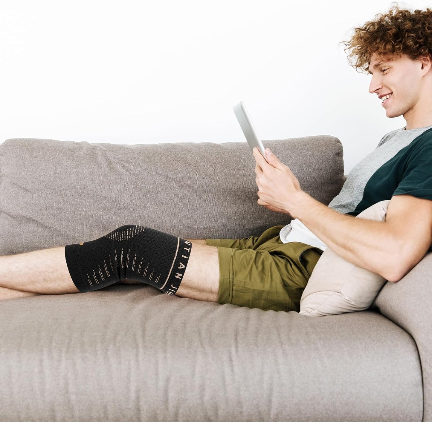 JIUFENTIAN Copper Knee Sleeve,Copper Knee Braces for Women and Men Arthritis,ACL, Tendinitis, Meniscus Tear, Joint Pain Relief, Running, Working Out, Fitness, Weightlifting (XLarge)