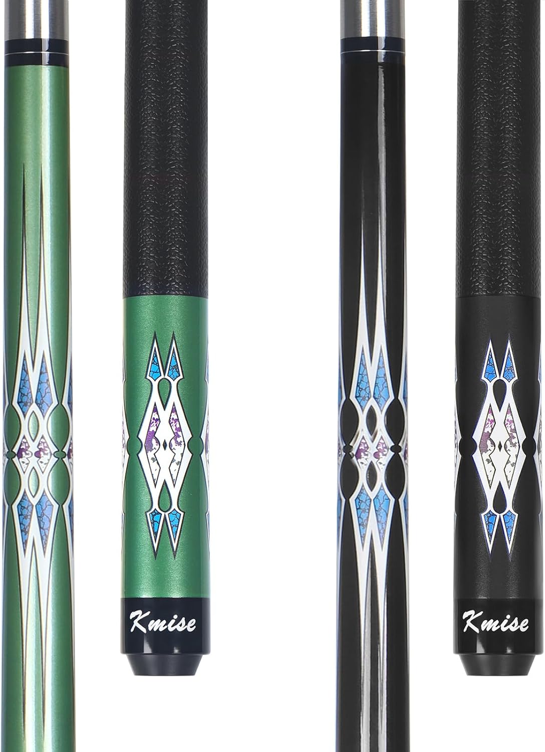 Kmise Pool Cue Stick Set - 58 Inch Pool Cues, 18~21Oz Canadian Maple Professional Billiard Cues Sticks, Pool Sticks for Adults, Multiple Colors, Pool Stick for Bar House Pool Tables Sports