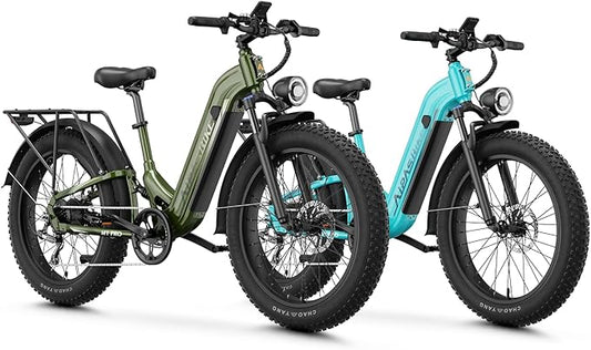 M1 Pro Electric Bike, 1800W Peak Motor Electric Bike for Adults, 48V 17.5Ah, 26'' x 4.0'' Fat Tire Electric Mountain Bike, Ebike with 85 Miles, 36MPH, 7 Speed 110Nm and Dual Suspension