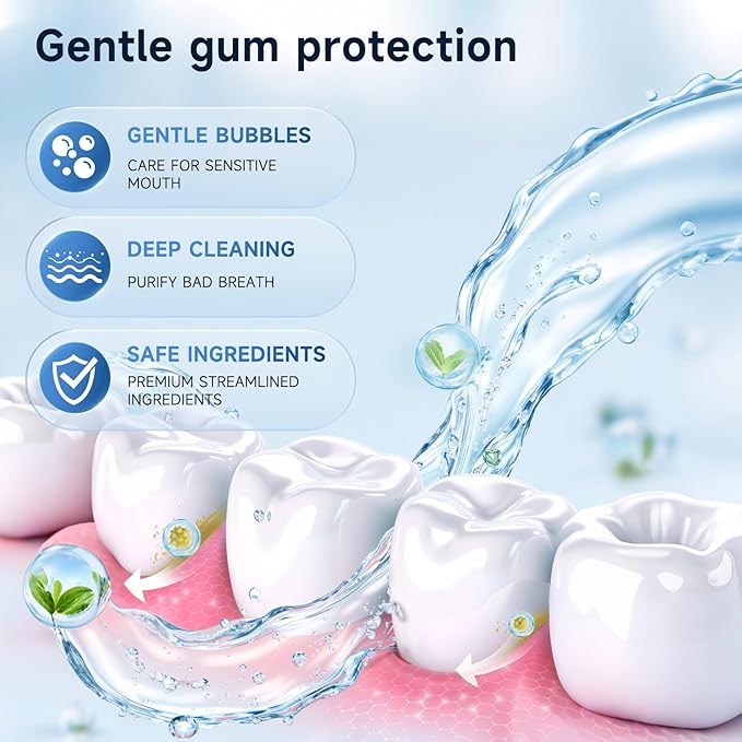 Set 2-Pack Hydroxyapatite Toothpaste for Teeth Remineralization, Enamel Repair, Sensitivity Relief & Whitening Fluoride-Free, Deep Cleaning Care, Fresh Breath