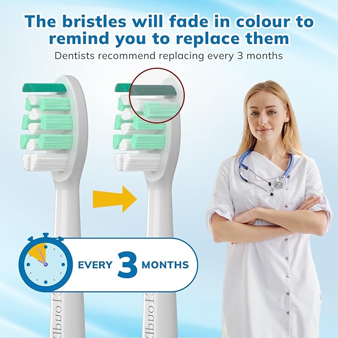 Replacement Toothbrush Heads Compatible with Philips Sonicare：16 Pack Soft Replacement Electric Brush Head for 4100 5100 6100 HX9023/65 W Optimal Control Snap-on System (White)