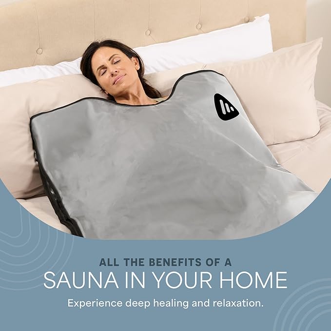 LifePro RejuvaWrap Infrared Sauna Blanket for Detox & Relaxation – Available in 5 Colors & 3 Models – Portable Far Infrared at Home Sauna for Muscle Relief, Circulation & Recovery – 9 Heat Levels