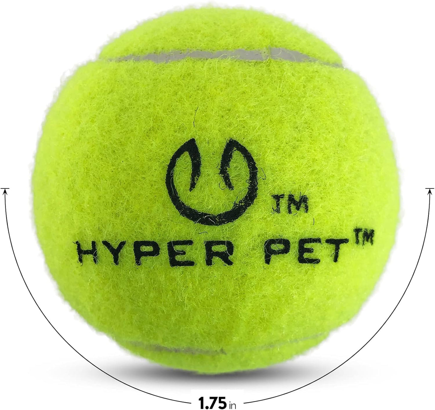 Hyper Pet MINI Tennis Balls for Dogs, Safe Dog Ball for Exercise & Training, Interactive Toys work with Hyper Pet K9 Kannon MINI Launcher - 4 Pack Green