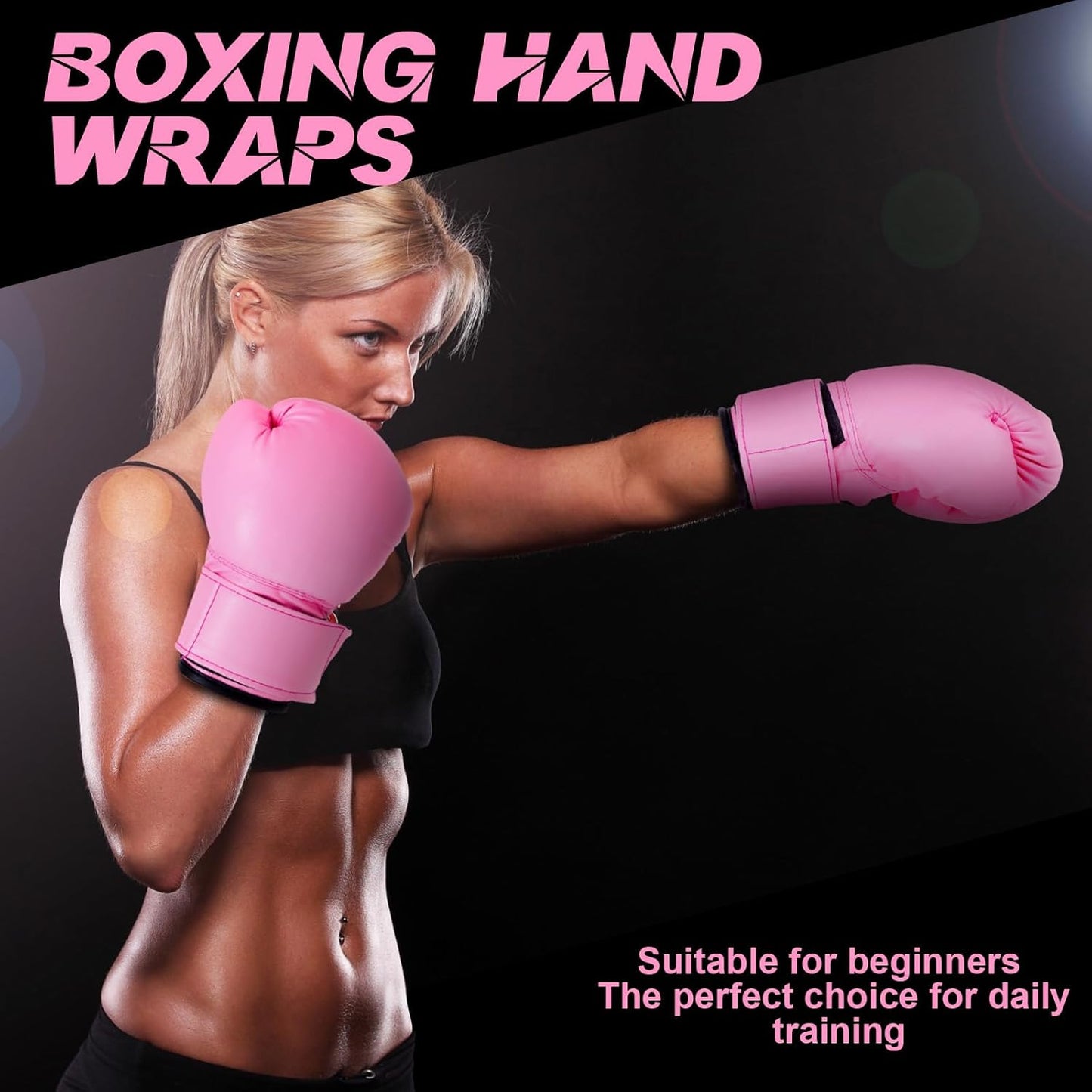 Kanayu 14 Pcs Boxing Set Including 2 Pair of 16 oz Boxing Gloves Headgear Helmet and Hand Wraps Mouth Guards Gifts for Adults Youth Beginners Training Equipment