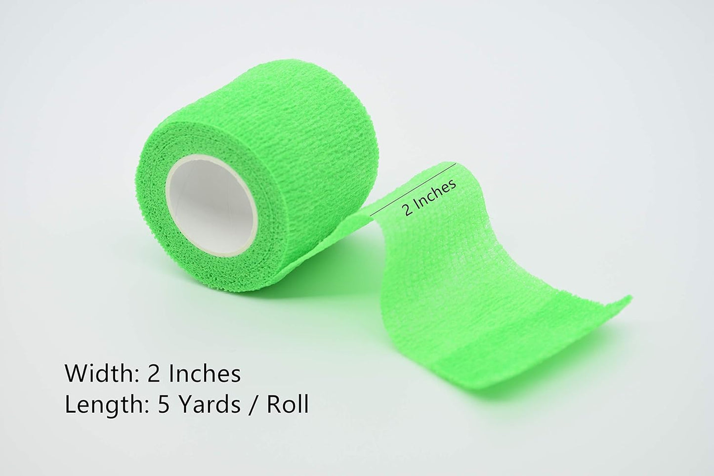 15 Pack Cohesive Wrap 2 Inches x 5 Yards Self Adherent Vet Tape for Pets, Elastic Self Adhesive Bandage Wrap for Sports, Finger, Wrist, Ankle (15 Colors)