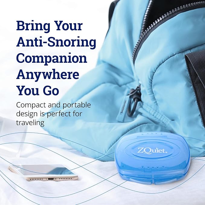 ZQUIET Premium Storage Case for ZQuiet Anti-Snoring Mouthpiece (Device NOT Included) – Durable, Protective, Ventilated, and Convenient for Everyday Storage and Travel
