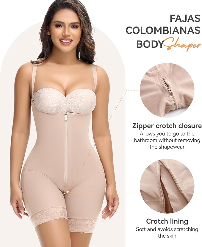 M MYODRESS fajas colombianas moldeadoras shapewear tummy control body shaper stage 2 compression garment