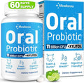 Oral Probiotics for Mouth Bad Breath for Adults 11 Billion CFU, Best Breath Oral Dental Probiotics for Teeth & Gums, Dry Mouth, Gum Restore, Fresh Breath, Chronic Halitosis & Gut Health, 60 Lozenges