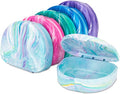 Practicon Vibrant Marble Retainer Cases, Clear Aligner Case, Dental Orthodontic Retainer Boxes, Mouth Guard Holder, 6 Pack