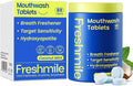 Travel Mouthwash Tablets for Sensitive Teeth & Gum Health – Fluoride & Alcohol-Free, Nano-Hydroxyapatite (NHA) & Xylitol for Bad Breath & Tooth Repair (60 Count)