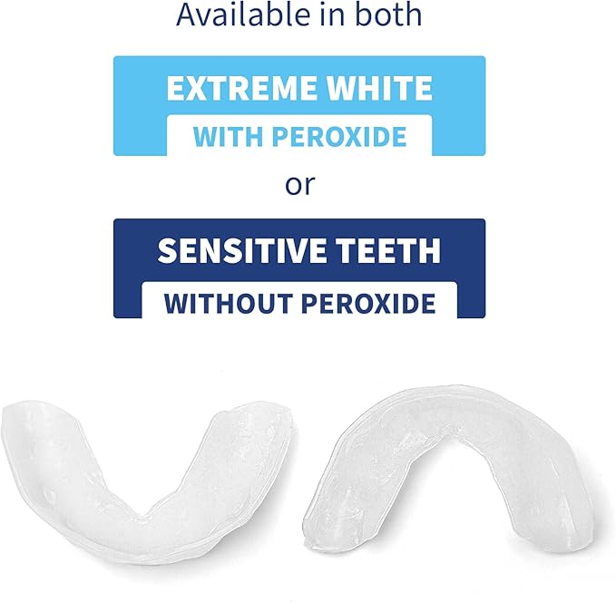 SOVA White - Teeth Whitening Kit - Includes 2 Custom-Fit Trays, 5 Whitening Gel Applicators & Protective Case - Peroxide for Extreme Whitening - BPA, Latex, Phthalates & PVC Free